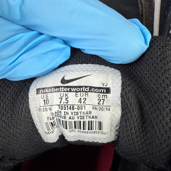 Nike Dunk Sky High Womens 10 Black Polka Dot Hidden Wedge Sneakers 705148-001 - Picture 5 of 9